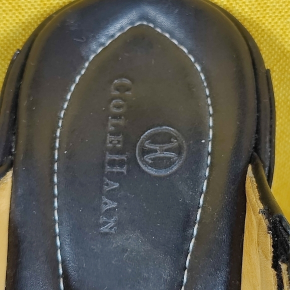 Cole Haan Devon Black Soft Leather Slip On High Heeled Mule Womens Size 9.5B - Picture 9 of 11